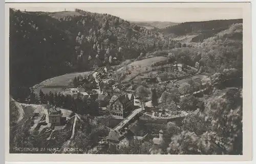 (64538) Foto AK Treseburg, Harz, Panorama, vor 1945