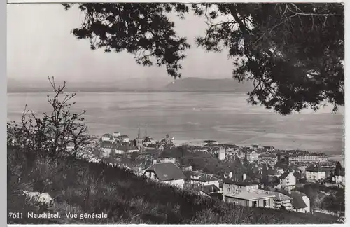 (53667) Foto AK Neuchatel, Vue generale, nach 1945