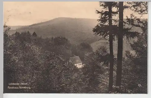 (98098) Foto AK Lübbecke i.W., Forsthaus Reineberg, 1939