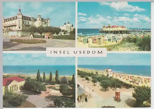 (99565) AK Insel Usedom, Mehrbildkarte, 1969