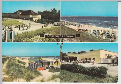 (101860) AK Ostseebad Prerow, Mehrbildkarte 1977