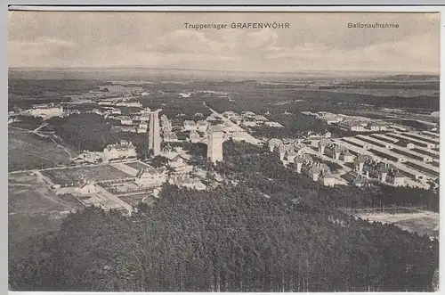 (40805) AK Truppenübungsplatz Grafenwöhr, Ballonaufnahme 1910er