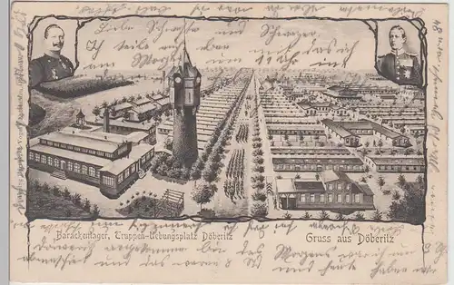 (112852) AK Truppenübungsplatz Döberitz, Barackenlager 1903