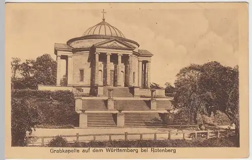 (44267) AK Württemberg (Rotenberg), Grabkapelle, vor 1945