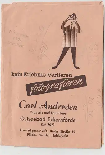 (D1219) Fotohülle Carl Andersen, Eckernförde, nach 1945