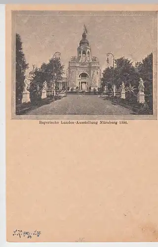 (103867) Motiv Ganzsache, Bayerische Landesausstellung Nürnberg 1896