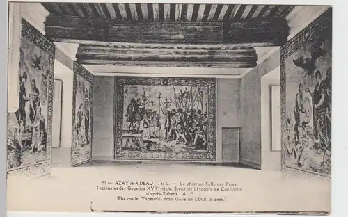 (88158) AK Azay-le-Rideau, Château, Salle des Fètes, vor 1945