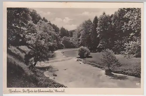 (59308) Foto AK Pforzheim, Würmtal, 1957