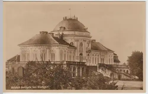 (56182) Foto AK Stuttgart, Schloss Solitude, um 1934