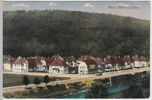 (55893) AK Heinrichsgrün, Gera, Ortsansicht, Feldpost 1916