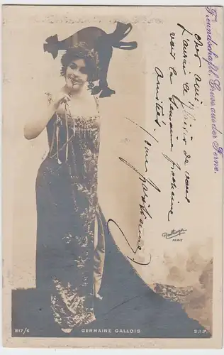 (55490) Foto AK Germaine Gallois, Opernsängerin, Schauspielerin 1905