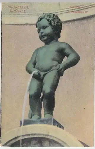 (49377) AK Bruxelles, Brüssel, Manneken-Pis, vor 1945