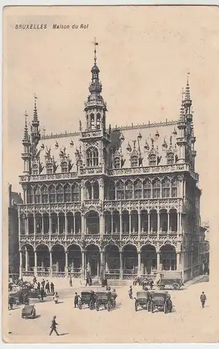 (49372) AK Bruxelles, Brüssel, Maison du Roi, Feldpost 1914