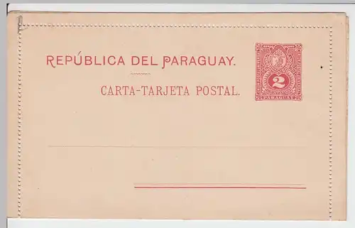 (48121) Ganzsache Paraguay, Kartenbrief, ungelaufen, vor 1945