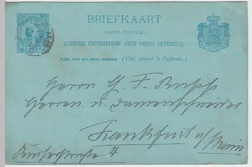 (48105) Ganzsache Niederlande, Briefkaart 1893