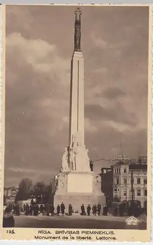 (46101) Foto AK Riga, Freiheitsmonument, 1956