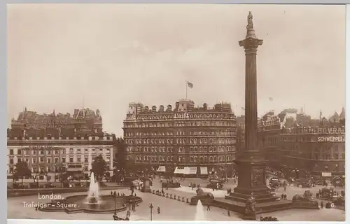 (46018) AK London, Trafalgar Square, vor 1945