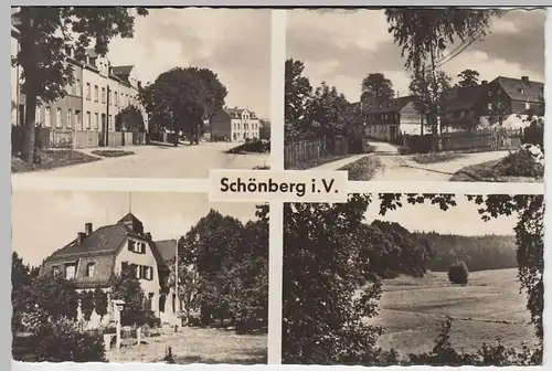 (45693) Foto AK Schönberg im Vogtland, Mehrbildkarte, 1959