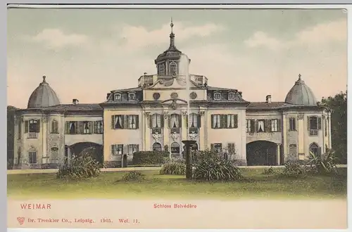 (43325) AK Weimar, Schloss Belvedere, um 1905