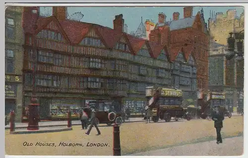 (42191) AK London, Old Houses, Holborn, vor 1945