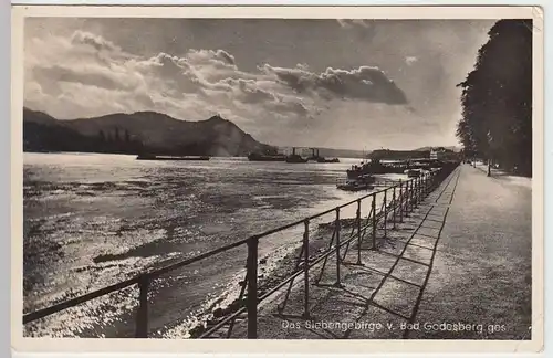 (34060) Foto AK Siebengebirge, Blick v. Bad Godesberg ü.d. Rhein, vor 1945