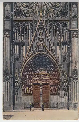 (31343) AK Straßburg, Strasbourg, Münster, Hauptportal, 1911