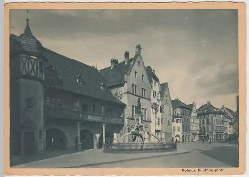 (25316) AK Kolmar, Colmar, Kaufhausplatz 1930/40er