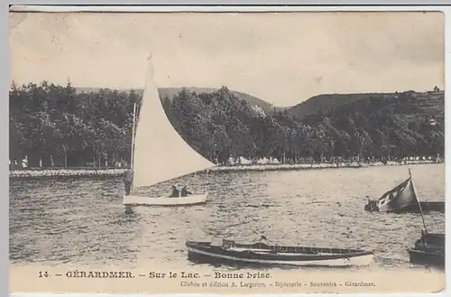 (25033) AK Gerardmer, Boote auf dem See 1906