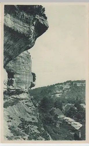(24330) AK Les Eyzies-de-Tayac, Dordogne, Grands Rochers, vor 1945