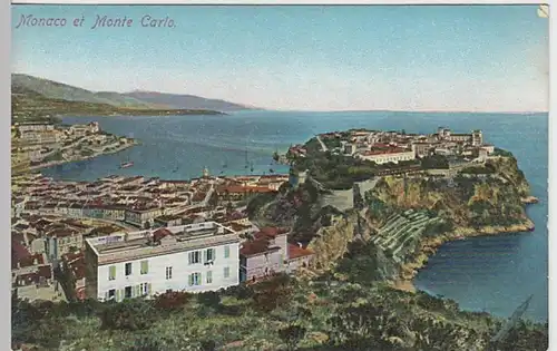 (23810) AK Monaco, Monte Carlo, Panorama, vor 1945