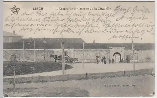 (22554) AK Liege, Lüttich, Zitadelle, Eingang, Feldpost 1914