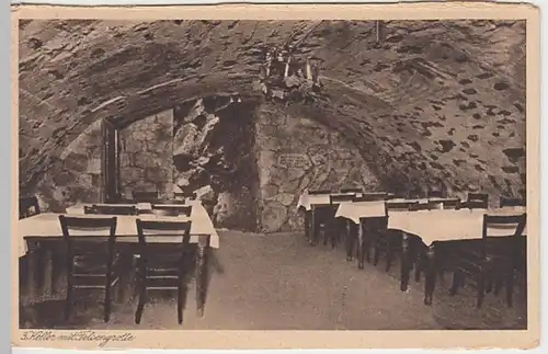 (20936) AK Rüdesheim am Rhein, Gasthaus zum Felsenkeller, vor 1945