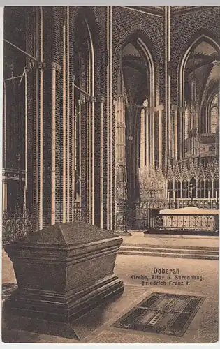 (20433) AK Bad Doberan, Münster, Sarkophag Friedrich Franz I., vor 1945