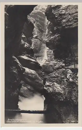 (20162) Foto AK Breitachklamm, vor 1945