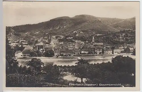 (18623) Foto AK Eberbach, Gesamtansicht, Bahnpost 1942