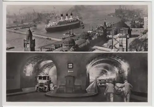 (18140) Foto AK Hamburg, Elbtunnel, St. Pauli Landungsbrücken 1938