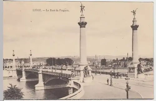 (17341) AK Liege, Lüttich, Fragnée Brücke, vor 1945