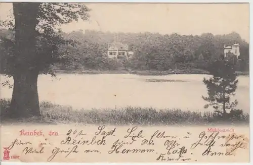 (16328) AK Reinbek, Mühlenteich 1903