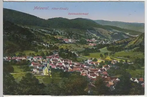 (15827) AK Metzeral, Elsass, Panorama, Reichsackerkopf, vor 1945