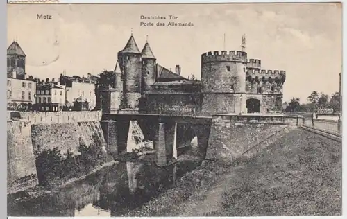 (15130) AK Metz, Lothringen, Deutsches Tor 1910