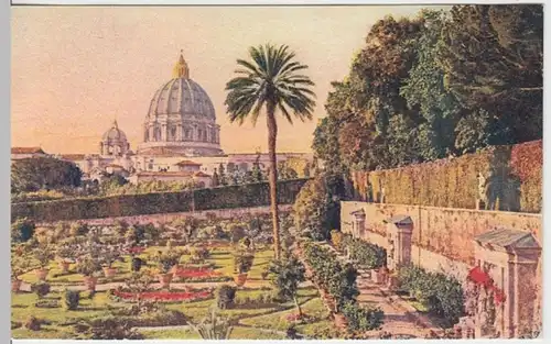 (12434) AK Rom, Roma, Garten des Vatikan, vor 1945