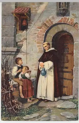 (10123) AK Gemälde >And der Klosterpforte< v. August Friedrich Siegert 1910er