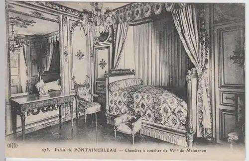 (9596) AK Fontainebleau, Schloss, Zimmer Madame de Maintenon 1912