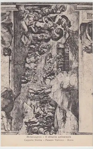 (9253) Künstler AK Michelangelo, Sintflut, vor 1945