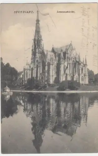 (4845) AK Stuttgart, Johanniskirche 1909