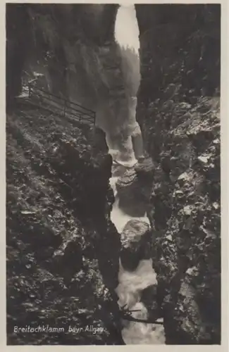 (1374) Foto AK Breitachklamm 1930-34