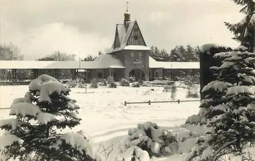 AK - Bad Saarow Der Bahnhof im Winter nicht versandt