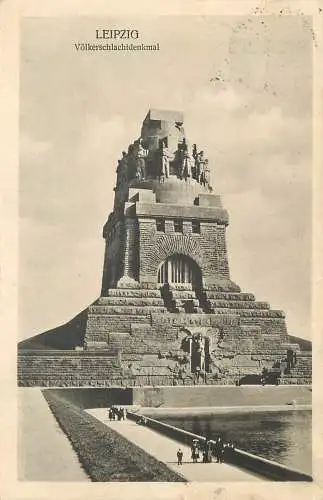 AK - Leipzig Völkerschlachtdenkmal Feldpost versandt 1915