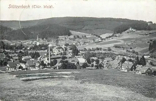 AK - Stützerbach Totalansicht Thüringer Wald versandt 1944