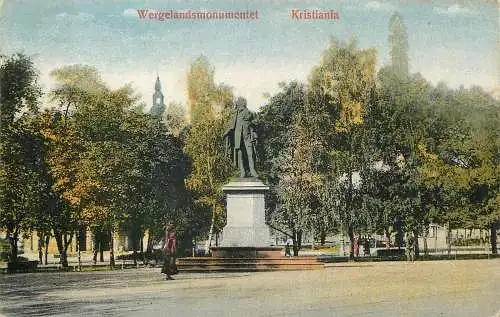 AK - Oslo Wergelandsmonumentet Kristiania nicht versandt